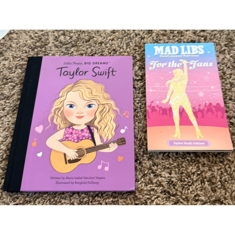 Frances Lincoln Little People Big Dreams-Taylor Swift & Mad Libs For Fans (NWT)
